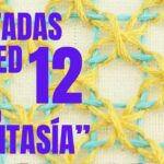 12 PUNTADAS DE RED BORDADO FANTASÍA | STITCHES FANTASY EMBROIDERY LATTICE WORK