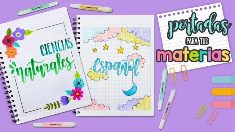 Haz PORTADAS para tus MATERIAS - REGRESO A CLASES