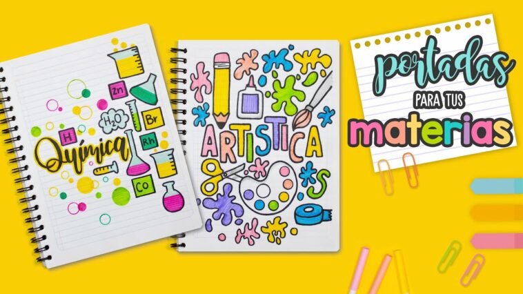 Haz PORTADAS BONITAS para tus materias - REGRESO A CLASES