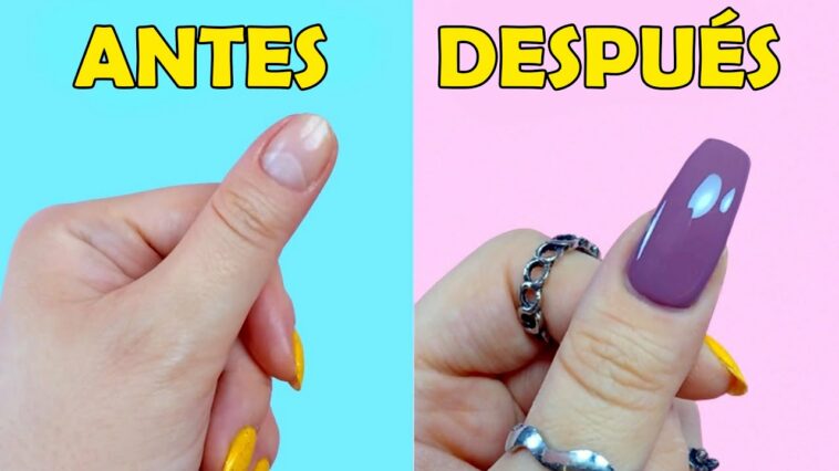 CÓMO HACER UÑAS FALSAS CON LOS MATERIALES QUE TIENES EN CASA