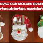 3 Ideas fáciles para hacer portacubiertos navideños (TODO A MANO)