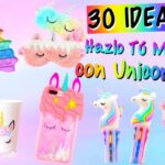 30 Ideas – Mejores Ideas con Unicornio por GIRL CRAFTS- POP IT, Fundas para Celulares, etc.