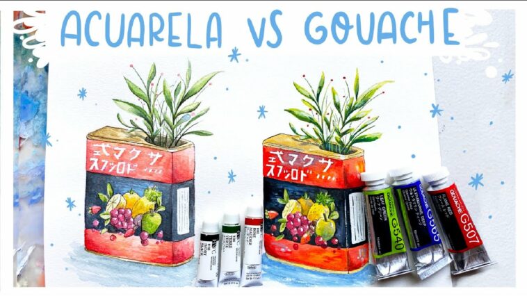 ACUARELA VS GOUACHE ⎟Diferencias