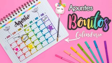 APUNTES BONITOS: Calendario de Actividades #REGRESOACLASES