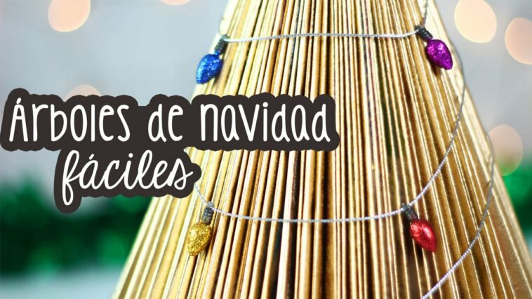 Arboles de Navidad fáciles: decoración de navidad y reciclaje  ✄ Craftingeek