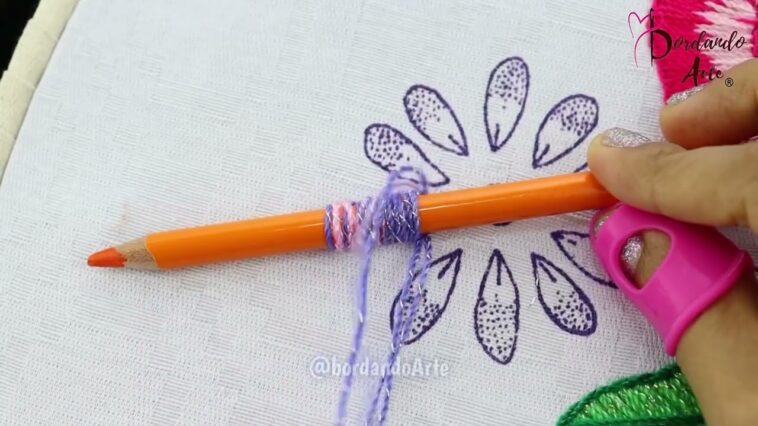 BORDADO FANTASÍA DE FLORES FÁCILES | HAND EMBROIDERY FLOWERS EASY