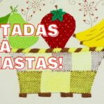 BORDADOS canasta de frutas | How to EMBROIDERY Fruit basquet