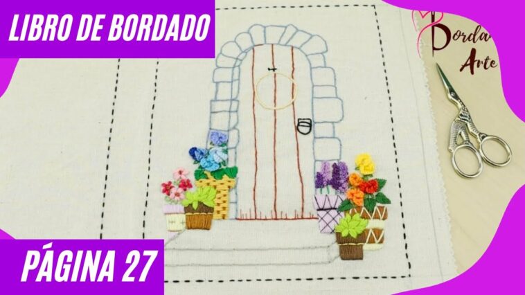 Bordar puerta de madera Libro de bordado página 27