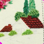 Bordar techo de casas en paisajes | Embroidery roof of houses in landscapes