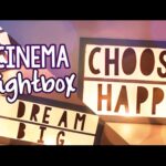 CINEMA LIGHT BOX VINTAGE:  Regalo deco para tu mejor amiga  ✄ Craftingeek