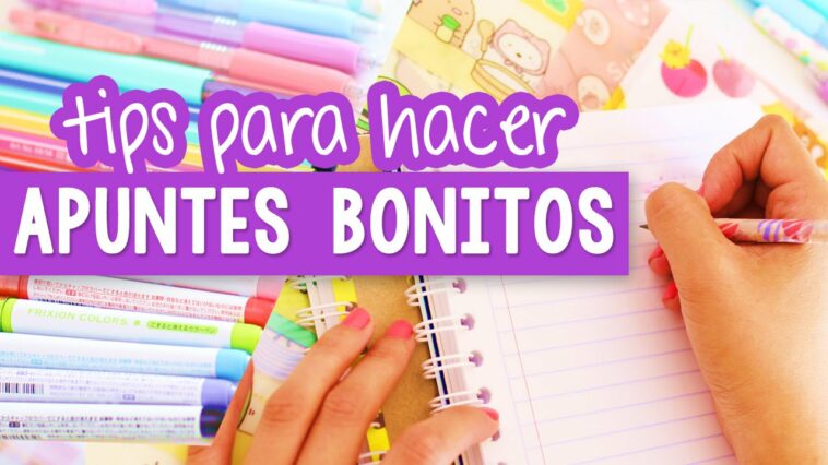 CÓMO HACER APUNTES BONITOS Y PERFECTOS - Tips regreso a clases ✎ Craftingeek