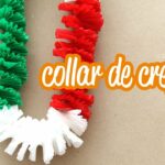 Collar de papel crepé: Fiestas patrias!