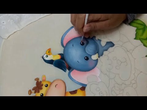 Como Pintar Animalitos 2 / Tutorial De Pintura Textil