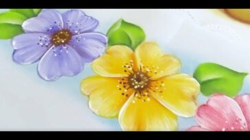 Como Pintar Flores / How to Paint Flowers