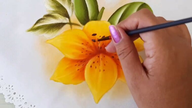 Como Pintar Flores Lilis