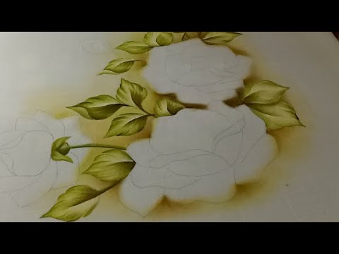 Como Pintar Manteles / Mantel De Rosas