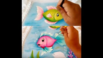 Como Pintar Peces En Un Juego De Baño