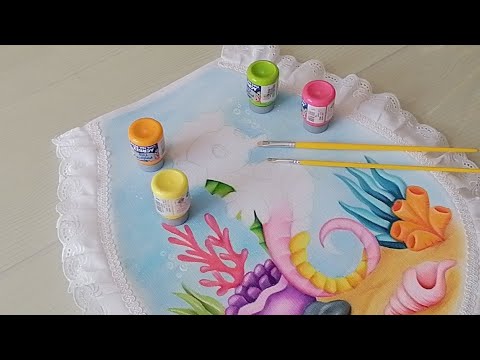 Como Pintar Un Caballito De Mar / Manualidades / DIY