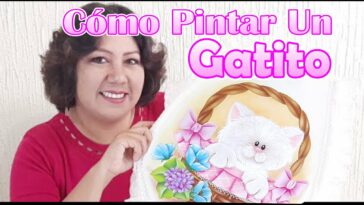 Como Pintar Un Gatito En Tela ???