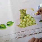 Como Pintar Una Cortina De Cocina Con Frutas