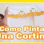 Como Pintar Una Cortina Para Cocina???Pinta#conmigo