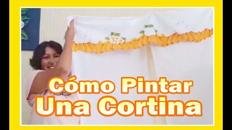 Como Pintar Una Cortina Para Cocina???Pinta#conmigo