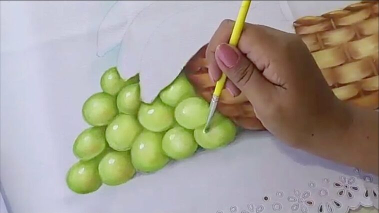 Cómo Pintar Uvas Verdes / How to Paint Green Grapes