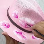 Como Pintar un Sombrero con Flores