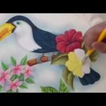 Cómo Pintar un Tucán / How to paint a Toucan on fabric