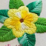 Cómo bordar flores con aguja mágica | Embroidery flowers Punch Needle