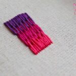 Cómo bordar punto largo y punto corto matizado | long stitch and short stitch embroidery