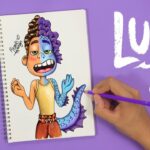 Cómo dibujar a ALBERTO paso a paso de la PELÍCULA LUCA - CLASES DE DIBUJO CON RICARDO