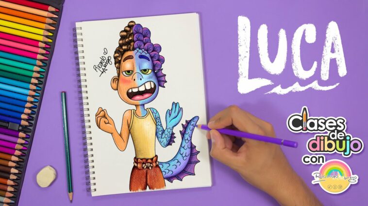 Cómo dibujar a ALBERTO paso a paso de la PELÍCULA LUCA - CLASES DE DIBUJO CON RICARDO