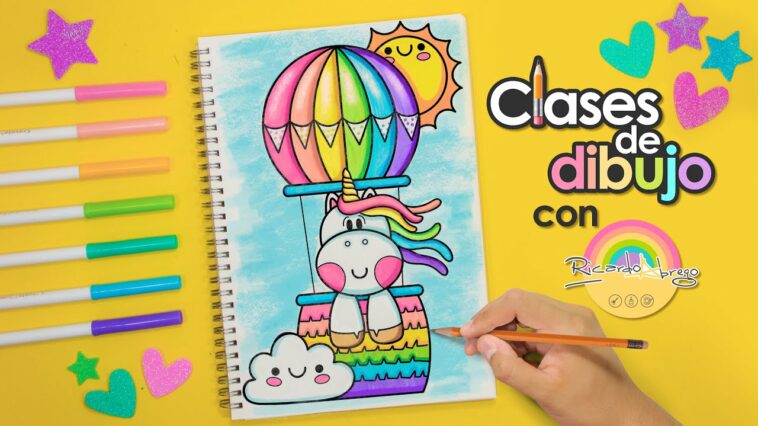 Cómo dibujar un UNICORNIO en globo - CLASES DE DIBUJO CON RICARDO