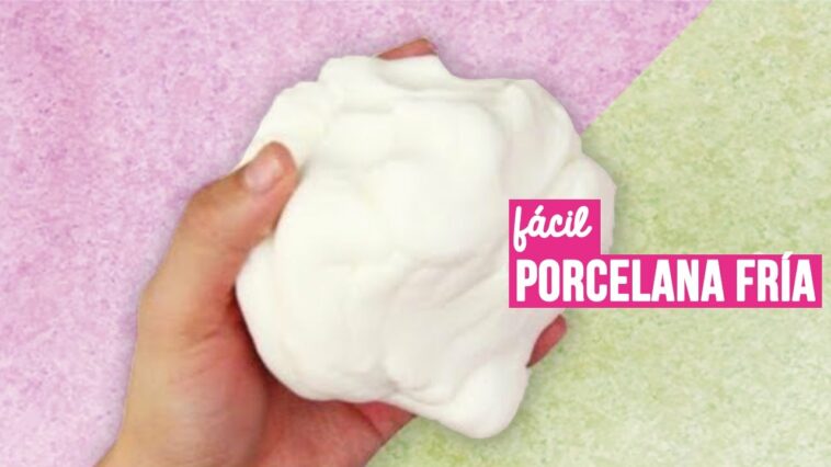 Como hacer Porcelana Fría casera (RECETA FÁCIL) // Cold porcelain recipe