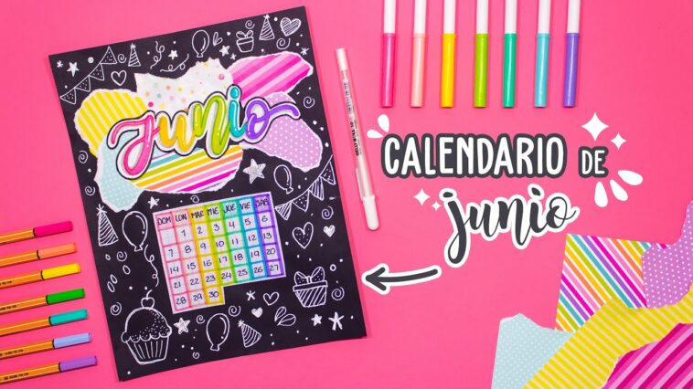 Como hacer el calendario de JUNIO - BULLET JOURNAL IDEAS