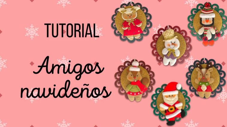 Como hacer muñecos navideños para colgar -Paso a Paso-El Rincón de Beatriz