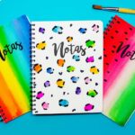 DIY: 3 IDEAS para decorar tus libretas con ACUARELAS super FÁCIL - REGRESO A CLASES