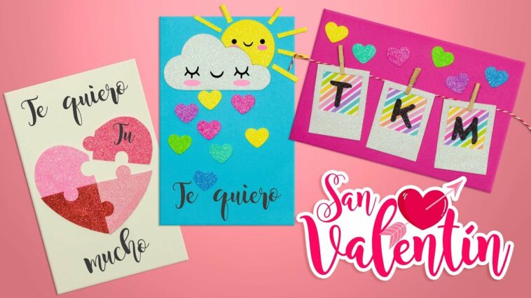 DIY: 3 Tarjetas para tu NOVIO - SAN VALENTÍN