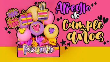 DIY: ARREGLO con GLOBOS de CUMPLEAÑOS