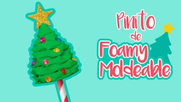 DIY Arbolito Navideño de FOAMY MOLDEABLE  ESPECIAL DE NAVIDAD