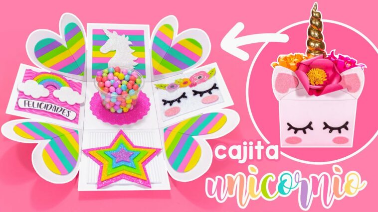 DIY: Cajita explosiva UNICORNIO de CUMPLEAÑOS