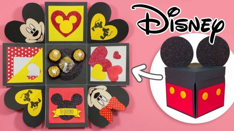 DIY: Cajita explosiva para tu novio de DISNEY - SAN VALENTÍN