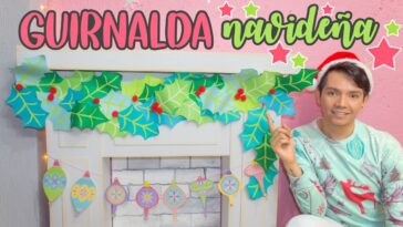 DIY: Cómo hacer una GUIRNALDA NAVIDEÑA de PAPEL - ESPECIAL DE NAVIDAD