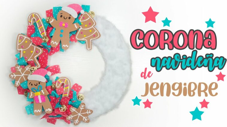 DIY: Corona NAVIDEÑA de GALLETAS de jengibre (incluye moldes) - ESPECIAL DE NAVIDAD