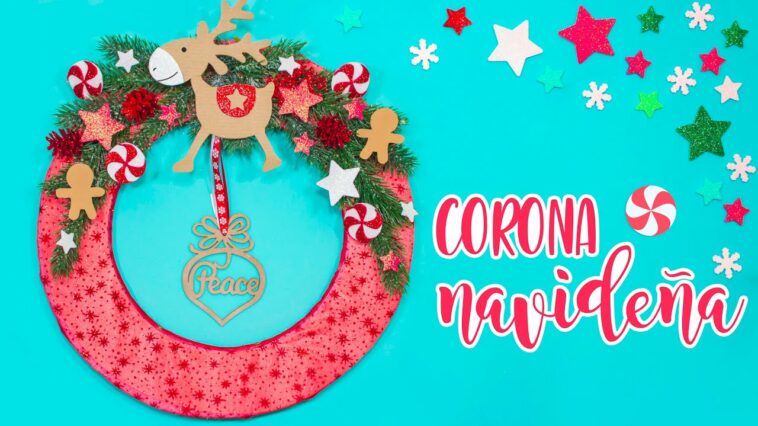 DIY: Corona NAVIDEÑA de RENO - ESPECIAL DE NAVIDAD