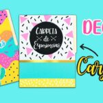 DIY: DECORA tus CARPETAS de tareas - Carpeta de Experiencias - Me comí una R