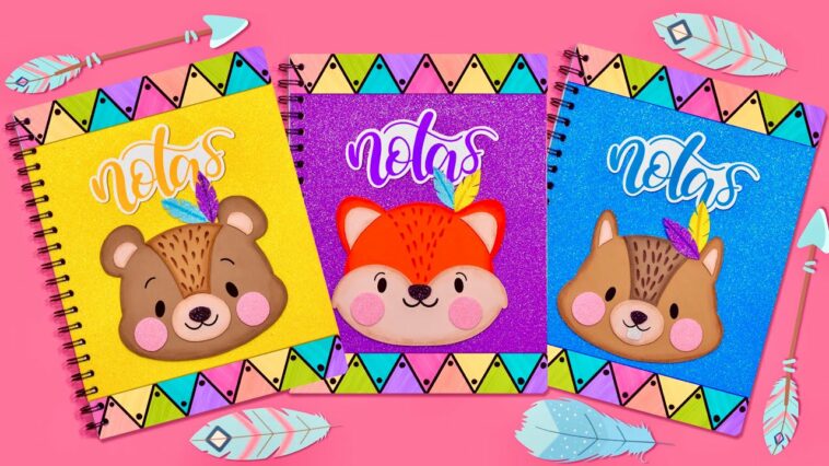 DIY: Decora tus libretas con ANIMALITOS BOHEMIOS KAWAII - REGRESO A CLASES