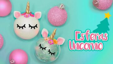 DIY: Esferas de UNICORNIO - ESPECIAL DE NAVIDAD