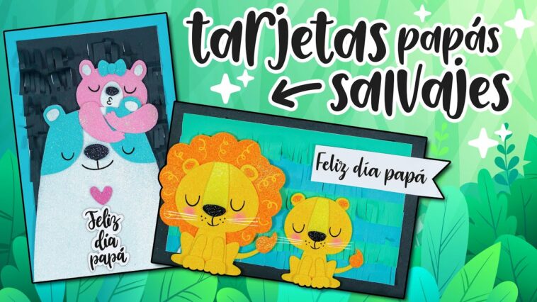 DIY: HERMOSAS tarjetas con FONDO DE PIÑATA para PAPÁ - DÍA DEL PADRE